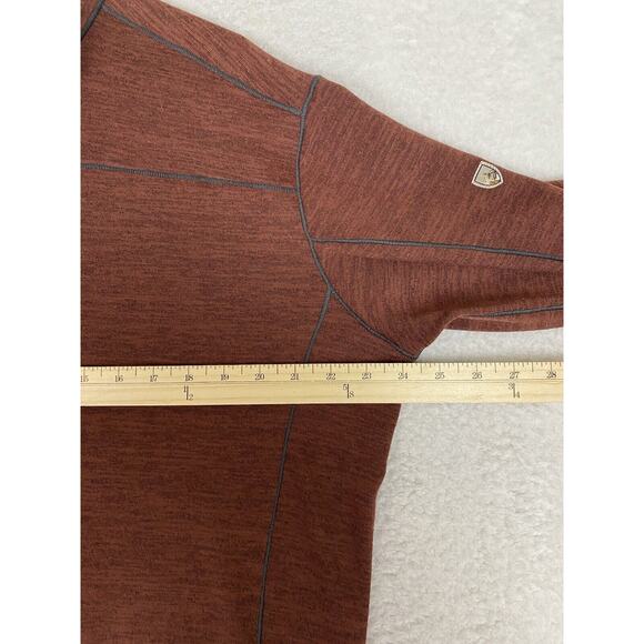 Kuhl Mens Revel 1/4 Zip Fleece Pullover Size XL Red Lightweight Sweater - Picture 5 of 7